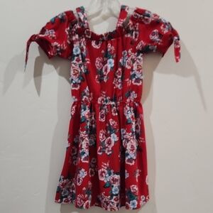 Lily Bleu Floral Red Kids Dress